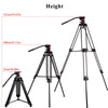 Professional Aluminum  Portable   Heavy-duty Video Tripod with Hydraulic Head - Blindly Shop