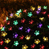 Peach Flower Solar Lamp for Garden Christmas