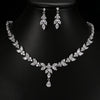 Women Wedding Party Earrings &amp; Necklace Jewelry Sets