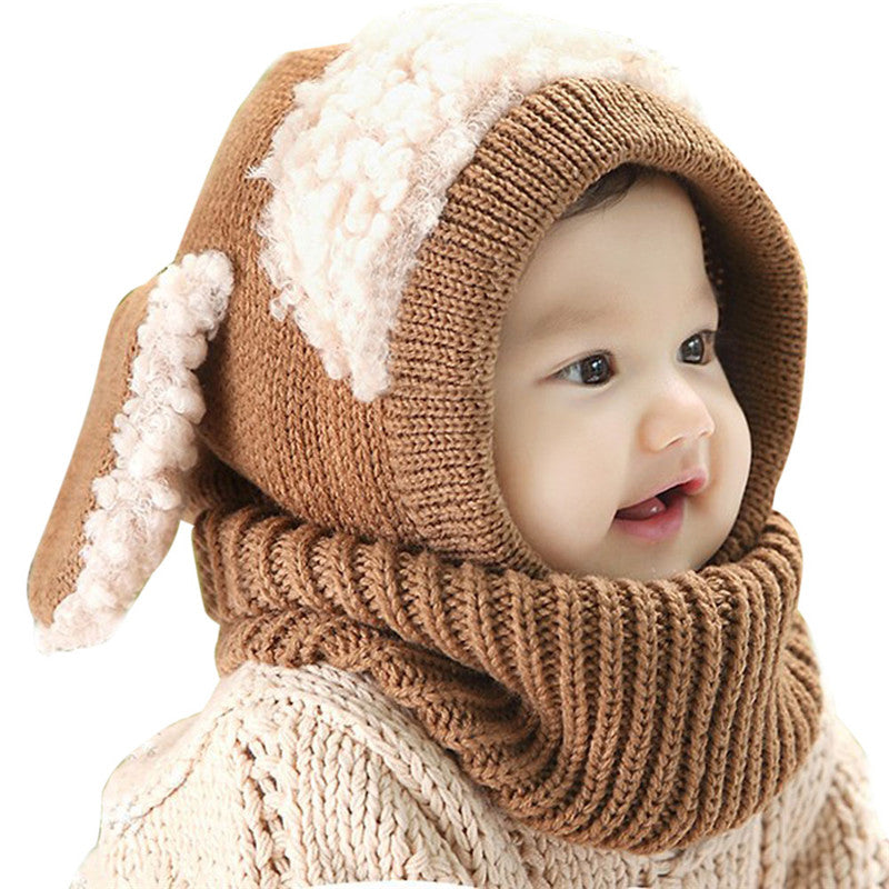 Cute Baby/kid  Rabbit Ears Knitted Hat - Blindly Shop
