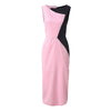 Women&#39;s Premium Retro Contrast Color  Bodycon Dresses - Blindly Shop