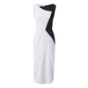 Women&#39;s Premium Retro Contrast Color  Bodycon Dresses - Blindly Shop