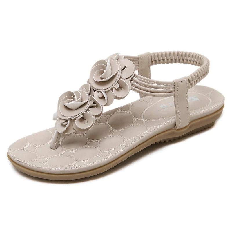 T-strap Thong Flat Sandals For Women - Blindly Shop