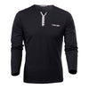 Long Sleeve Henry Collar Tee Shirt for Men