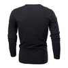 Long Sleeve Henry Collar Tee Shirt for Men