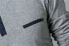 Long Sleeve Henry Collar Tee Shirt for Men