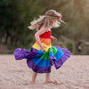 2-7 Years Girl&#39;s Rainbow Pageant Party Princess Dress