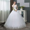 Korean Style V-Neck Lace Tank Sleeveless Floral Print Ball Gown