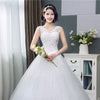 Korean Style V-Neck Lace Tank Sleeveless Floral Print Ball Gown