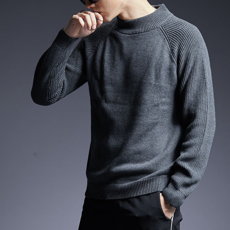 Man Pullovers Turtleneck Slim Fit Sweater