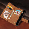 Zipper Wallet Leather Phone Case For iPhone