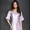 Ladies Sexy Silk Satin V-neck Nightwear