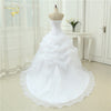 White Ivory A Line Bridal Gown