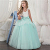 Fancy Flower Long Prom Gowns Teenagers Dresses for Girl