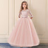 Fancy Flower Long Prom Gowns Teenagers Dresses for Girl