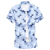 Casual Slim Fit Plaid Short Sleeve Shirts for Men