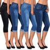 High Waist Elastic plus size Jeans for Women mom