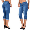 High Waist Elastic plus size Jeans for Women mom