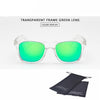 Polarized UV400 Eye wear with Transparent Frame