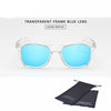 Polarized UV400 Eye wear with Transparent Frame