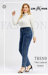 Women&#39;s Plus Size Casual high flexibility Jeans