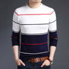 Mens Pullover Striped Slim Fit Sweater