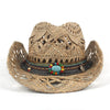 100% Natural Straw Cowboy Hat for Women/Men