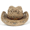 100% Natural Straw Cowboy Hat for Women/Men