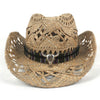 100% Natural Straw Cowboy Hat for Women/Men