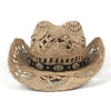 100% Natural Straw Cowboy Hat for Women/Men