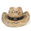 100% Natural Straw Cowboy Hat for Women/Men