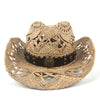 100% Natural Straw Cowboy Hat for Women/Men