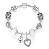 Silver Color Crystal Charm Bracelet for Women