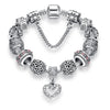 Silver Color Crystal Charm Bracelet for Women