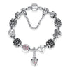 Silver Color Crystal Charm Bracelet for Women