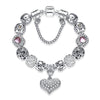 Silver Color Crystal Charm Bracelet for Women