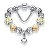 Silver Color Crystal Charm Bracelet for Women