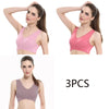 3pcs/set Push Up Bras Lace Solid Color for Women