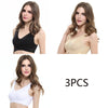 3pcs/set Push Up Bras Lace Solid Color for Women