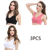 3pcs/set Push Up Bras Lace Solid Color for Women