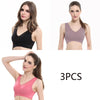 3pcs/set Push Up Bras Lace Solid Color for Women