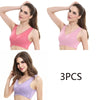 3pcs/set Push Up Bras Lace Solid Color for Women