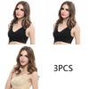 3pcs/set Push Up Bras Lace Solid Color for Women