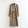 Double breasted outwear sashes office coat - Blindly Shop