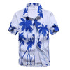 Palm Tree Printed Hawaiian Beach Shirt for Men\