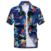 Palm Tree Printed Hawaiian Beach Shirt for Men\