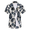 Palm Tree Printed Hawaiian Beach Shirt for Men\