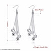 N925 sterling Silver color high-quality five-wire beads