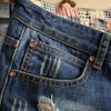 Men&#39;s Hole Denim Summer Shorts