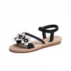 Elastic ankle strap Floral Sandals for Women - Blindly Shop